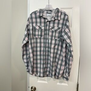 Columbia Mens Lightweight Long sleeve Button Up Size L